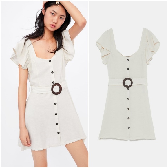 Zara Dresses & Skirts - NWT Zara Contrasting Belted Mini Dress